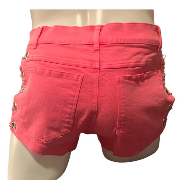 Andrew Christian Chain Shorts Hot Pink 32" Waist 2" Inseam - Picture 4 of 10